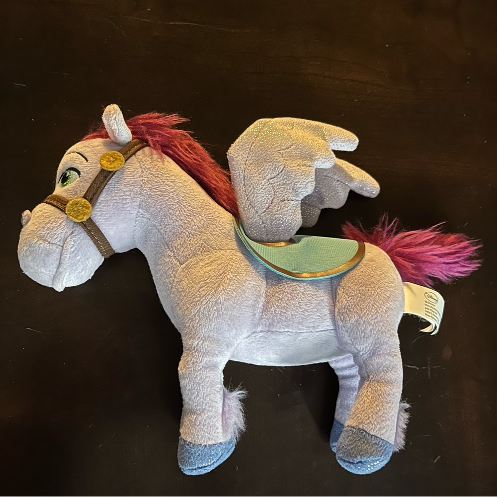 Disney Sofia the First Bean Plush Minimus 8” Pegasus winged horse purple